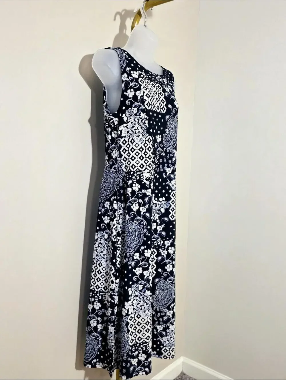 Tommy Hilfiger Boho Chic Bali Patchwork Sheath Dress sz 8